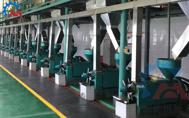 菜籽榨油生產(chǎn)線，宏德客戶現(xiàn)場