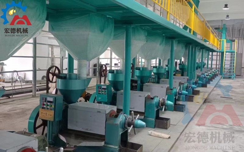 宏德螺旋榨油機生產線